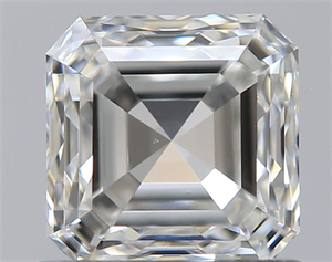 Foto Diamante Natural 0.81 quilates, Asscher , Color G, claridad VS1 y certificado GIA de