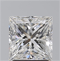Natural Diamond 2.01 Carats, Princess with  Cut, G Color, VS2 Clarity and Certified by GIA