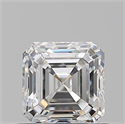 Natural Diamond 0.70 Carats, Asscher with  Cut, F Color, IF Clarity and Certified by GIA