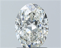 Natural Diamond 1.22 Carats, Oval with  Cut, H Color, IF Clarity and Certified by GIA
