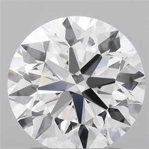 Picture of Lab Grown Diamond 1.63 Carats, Round with Excellent Cut, D Color, VS1 Clarity and Certified by IGI