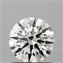 Natural Diamond 0.72 Carats, Round with Excellent Cut, I Color, IF Clarity and Certified by IGI