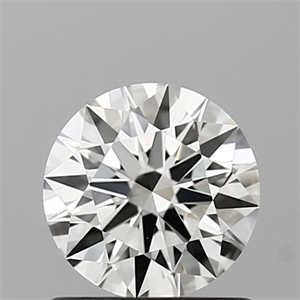 Picture of Natural Diamond 0.72 Carats, Round with Excellent Cut, I Color, IF Clarity and Certified by IGI