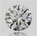 Natural Diamond 0.50 Carats, Round with Excellent Cut, J Color, SI1 Clarity and Certified by GIA