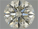 Natural Diamond 0.40 Carats, Round with Excellent Cut, K Color, VVS1 Clarity and Certified by IGI
