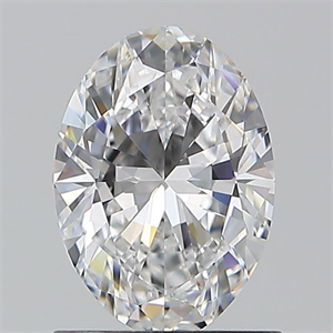 Picture of Natural Diamond 1.00 Carats, Oval with  Cut, D Color, VS1 Clarity and Certified by GIA