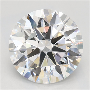 Picture of Lab Grown Diamond 2.71 Carats, Round with Ideal Cut, D Color, VVS1 Clarity and Certified by IGI