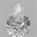 Diamante Natural 0.11 quilates, De pera , Color F, claridad SI1 y certificado IGI