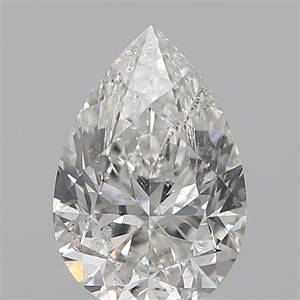 Picture of Natural Diamond 0.10 Carats, Pear with  Cut, D Color, VS2 Clarity and Certified by IGI