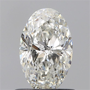 Picture of Natural Diamond 0.70 Carats, Oval with  Cut, H Color, SI2 Clarity and Certified by GIA