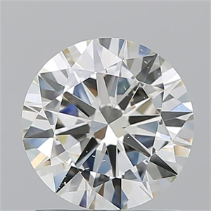 Picture of Natural Diamond 1.26 Carats, Round with Excellent Cut, J Color, SI1 Clarity and Certified by IGI