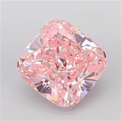 Picture of Lab Grown Diamond 10.04 Carats, CUSHION MODIFIED with  Cut, Fancy Vivid Pink Color, VS1 Clarity and Certified by IGI