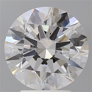 Picture of Lab Grown Diamond 3.53 Carats, Round with Ideal Cut, E Color, VVS2 Clarity and Certified by IGI