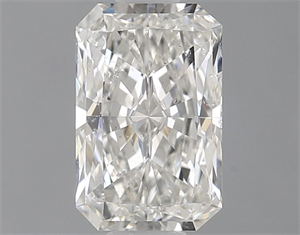Picture of Natural Diamond 0.70 Carats, Radiant with  Cut, H Color, SI2 Clarity and Certified by GIA