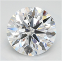 Lab Grown Diamond 2.67 Carats, Round with Ideal Cut, D Color, IF Clarity and Certified by IGI
