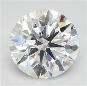Picture of Lab Grown Diamond 2.67 Carats, Round with Ideal Cut, D Color, IF Clarity and Certified by IGI