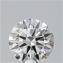 Natural Diamond 0.60 Carats, Round with Excellent Cut, G Color, IF Clarity and Certified by HRD