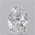 Natural Diamond 1.01 Carats, Oval with  Cut, F Color, VVS2 Clarity and Certified by GIA