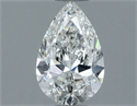 Natural Diamond 0.66 Carats, Pear with  Cut, F Color, VVS1 Clarity and Certified by GIA