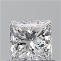 Natural Diamond 0.70 Carats, Princess with  Cut, E Color, VS1 Clarity and Certified by GIA
