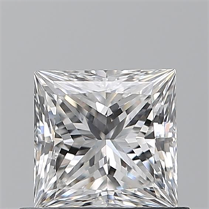 Picture of Natural Diamond 0.70 Carats, Princess with  Cut, E Color, VS1 Clarity and Certified by GIA