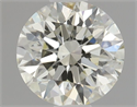 Natural Diamond 0.60 Carats, Round with Excellent Cut, L Color, VS2 Clarity and Certified by GIA