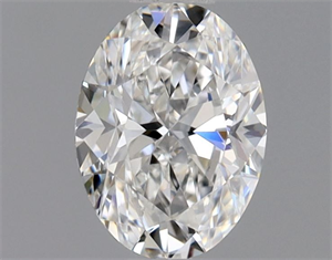 Picture of Natural Diamond 0.51 Carats, Oval with  Cut, F Color, VVS2 Clarity and Certified by GIA