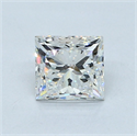 Diamante Natural 0.90 quilates, Princesa , Color F, claridad VS2 y certificado GIA