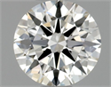 Natural Diamond 0.51 Carats, Round with Excellent Cut, H Color, VS2 Clarity and Certified by GIA