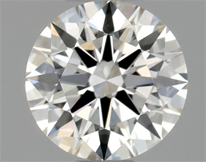 Picture of Natural Diamond 0.51 Carats, Round with Excellent Cut, H Color, VS2 Clarity and Certified by GIA