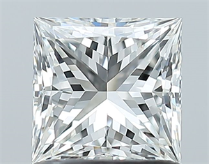 Picture of Natural Diamond 1.01 Carats, Princess with  Cut, G Color, VVS2 Clarity and Certified by GIA