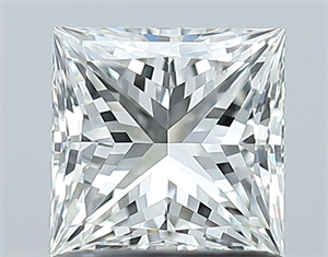 Picture of Natural Diamond 1.01 Carats, Princess with  Cut, G Color, VVS2 Clarity and Certified by GIA