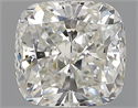 Natural Diamond 0.71 Carats, Cushion with  Cut, I Color, SI1 Clarity and Certified by GIA