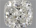 Natural Diamond 0.71 Carats, Cushion with  Cut, I Color, SI1 Clarity and Certified by GIA
