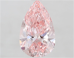 Picture of Lab Grown Diamond 2.01 Carats, Pear with  Cut, Fancy Vivid Pink Color, VVS2 Clarity and Certified by IGI