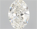 Natural Diamond 0.30 Carats, Oval with  Cut, H Color, SI2 Clarity and Certified by GIA