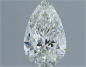 Natural Diamond 0.60 Carats, Pear with  Cut, I Color, VVS2 Clarity and Certified by IGI