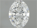 Natural Diamond 0.41 Carats, Oval with  Cut, E Color, IF Clarity and Certified by GIA
