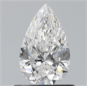 Diamante Natural 0.70 quilates, De pera , Color F, claridad VS1 y certificado GIA