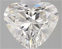 Natural Diamond 0.36 Carats, Heart with  Cut, H Color, VS1 Clarity and Certified by GIA