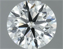 Natural Diamond 0.80 Carats, Round with Excellent Cut, H Color, VVS1 Clarity and Certified by IGI