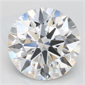 Lab Grown Diamond 3.12 Carats, Round with Excellent Cut, D Color, VVS1 Clarity and Certified by GIA