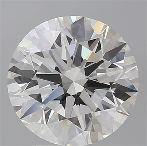 Picture of Lab Grown Diamond 4.50 Carats, Round with Excellent Cut, E Color, VVS2 Clarity and Certified by IGI