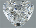 Natural Diamond 2.51 Carats, Heart with  Cut, F Color, SI1 Clarity and Certified by GIA