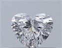 Natural Diamond 0.31 Carats, Heart with  Cut, D Color, VVS1 Clarity and Certified by GIA