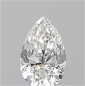 Natural Diamond 0.50 Carats, Pear with  Cut, G Color, VVS1 Clarity and Certified by GIA