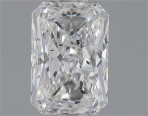 Picture of Natural Diamond 0.60 Carats, Radiant with  Cut, E Color, SI2 Clarity and Certified by GIA