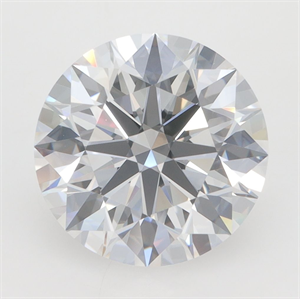 Picture of Lab Grown Diamond 3.07 Carats, Round with Excellent Cut, D Color, VVS2 Clarity and Certified by GIA