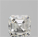 Natural Diamond 0.90 Carats, Asscher with  Cut, J Color, VS1 Clarity and Certified by GIA