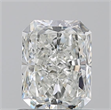 Natural Diamond 1.01 Carats, Radiant with  Cut, H Color, SI1 Clarity and Certified by GIA